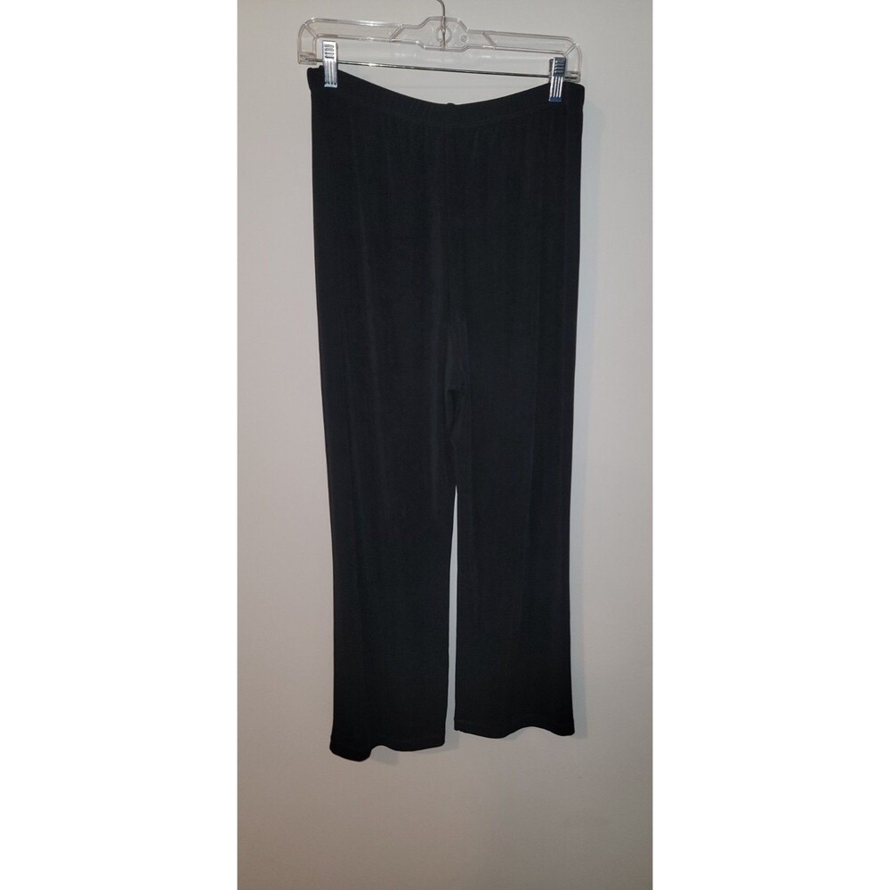 Chicos Travelers Black Pull-On Wide Leg Pants Women’s 2S (12/14) Stretch Travel